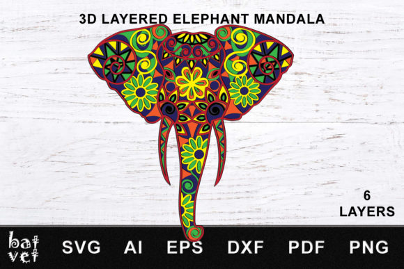 3D Layered Elephant Mandala: A Designer's Review