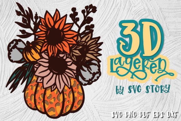 3D Layered Pumpkin 03 Thanksgiving SVG Review