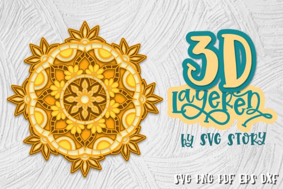 3D Layered Yoga Mandala SVG: A Designer's Review