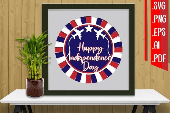 4th of July Layered Papercut 7 Svg Eps Review