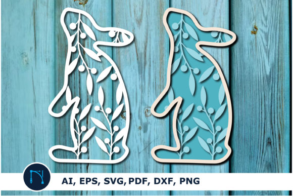 Easter Bunny SVG for Spring Laser Cutting Projects