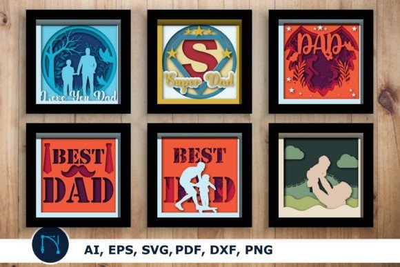Father's Day Laser Cutting: Layer Shadow Box SVG Review