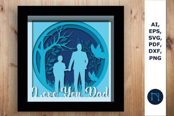 Father's Day Laser Cutting: Layered Shadow Box SVG Review