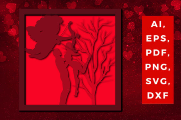 Multi Layer Valentine 3d SVG Cut File for Laser Cutting