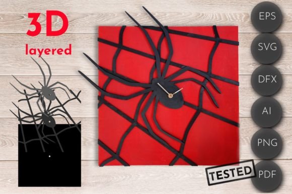 Spider 3D Layered Clock: Autumn Laser Cutting Review